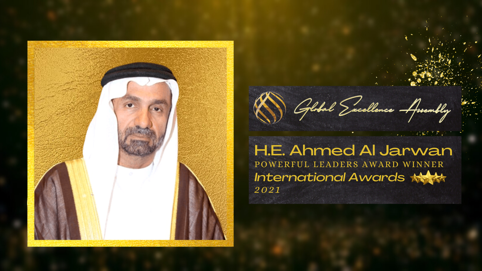 H.E. Ahmed Al Jarwan Wins the Powerful Leaders Award